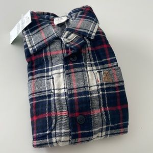 Organic cotton flannel shirt brand new in bag with tags